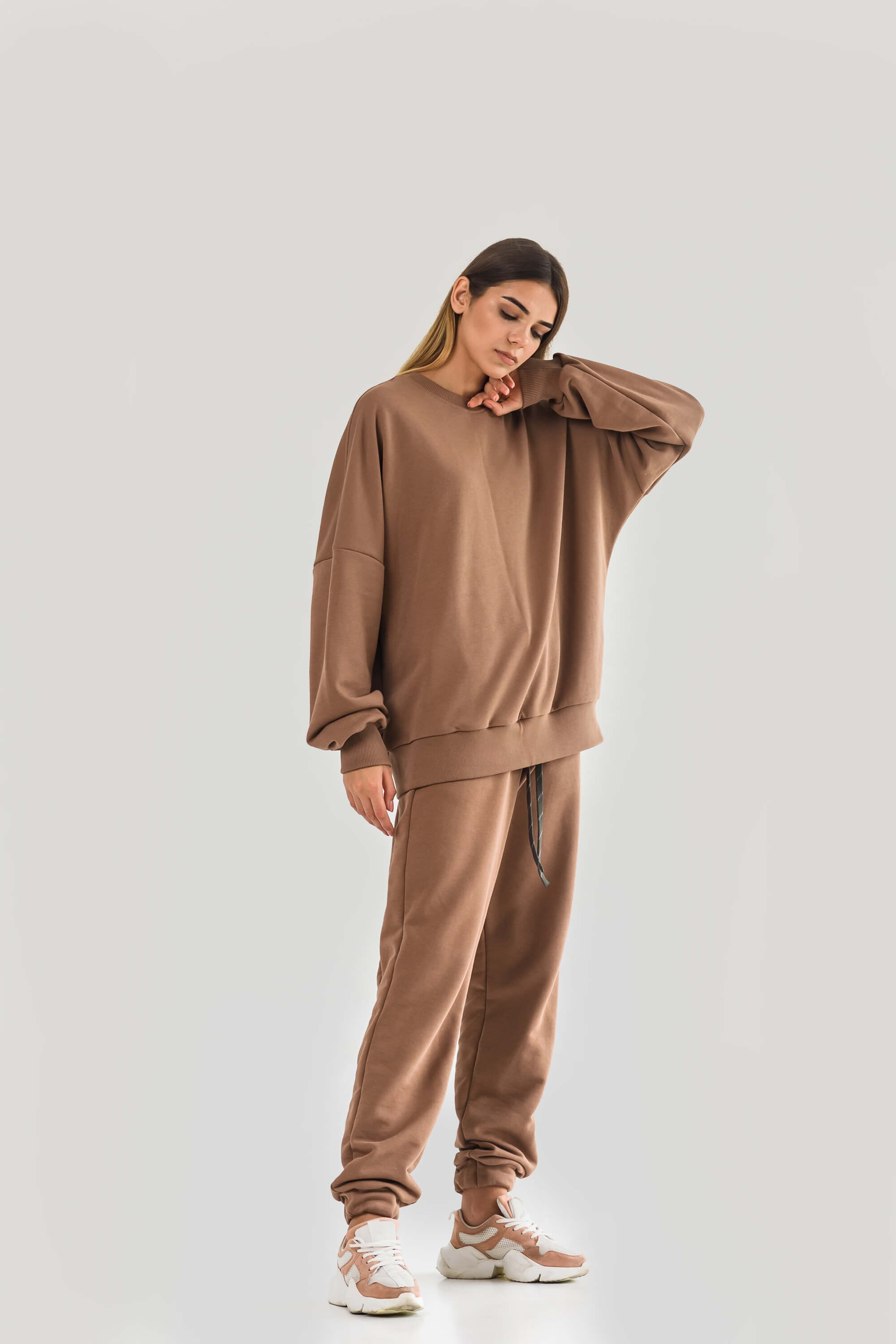 Women's suit oversize beige