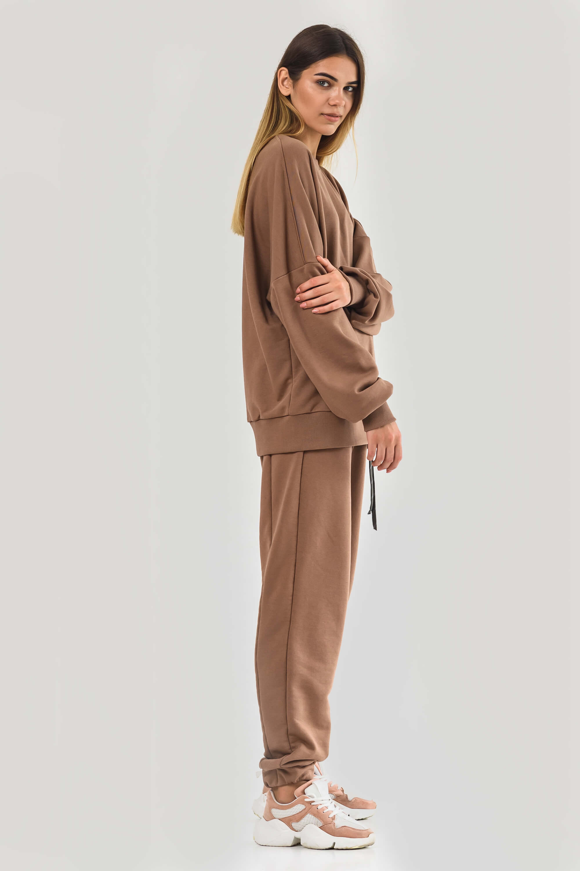 Women's suit oversize beige