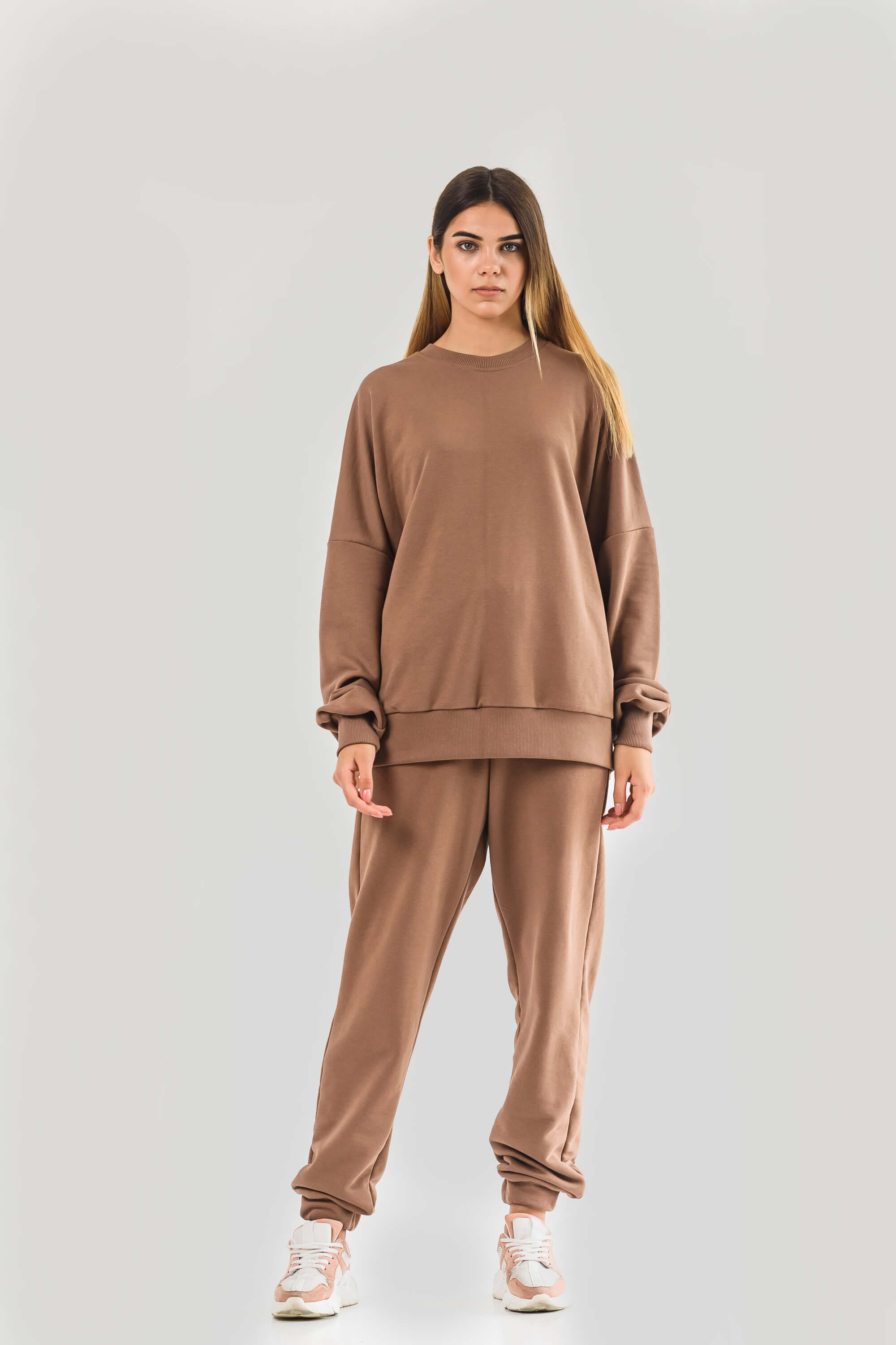 Women's suit oversize beige