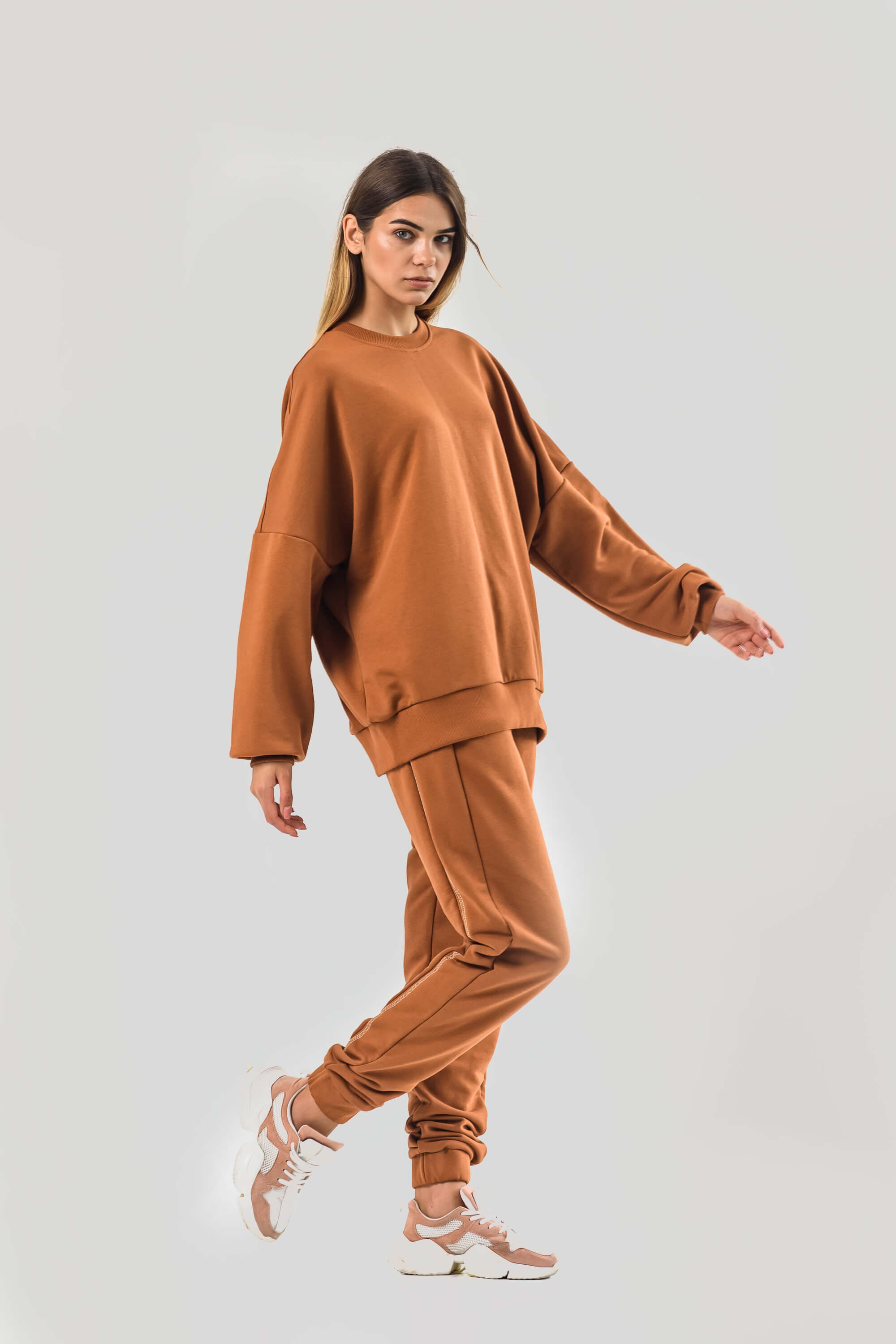 Women's suit oversize brown | owersize