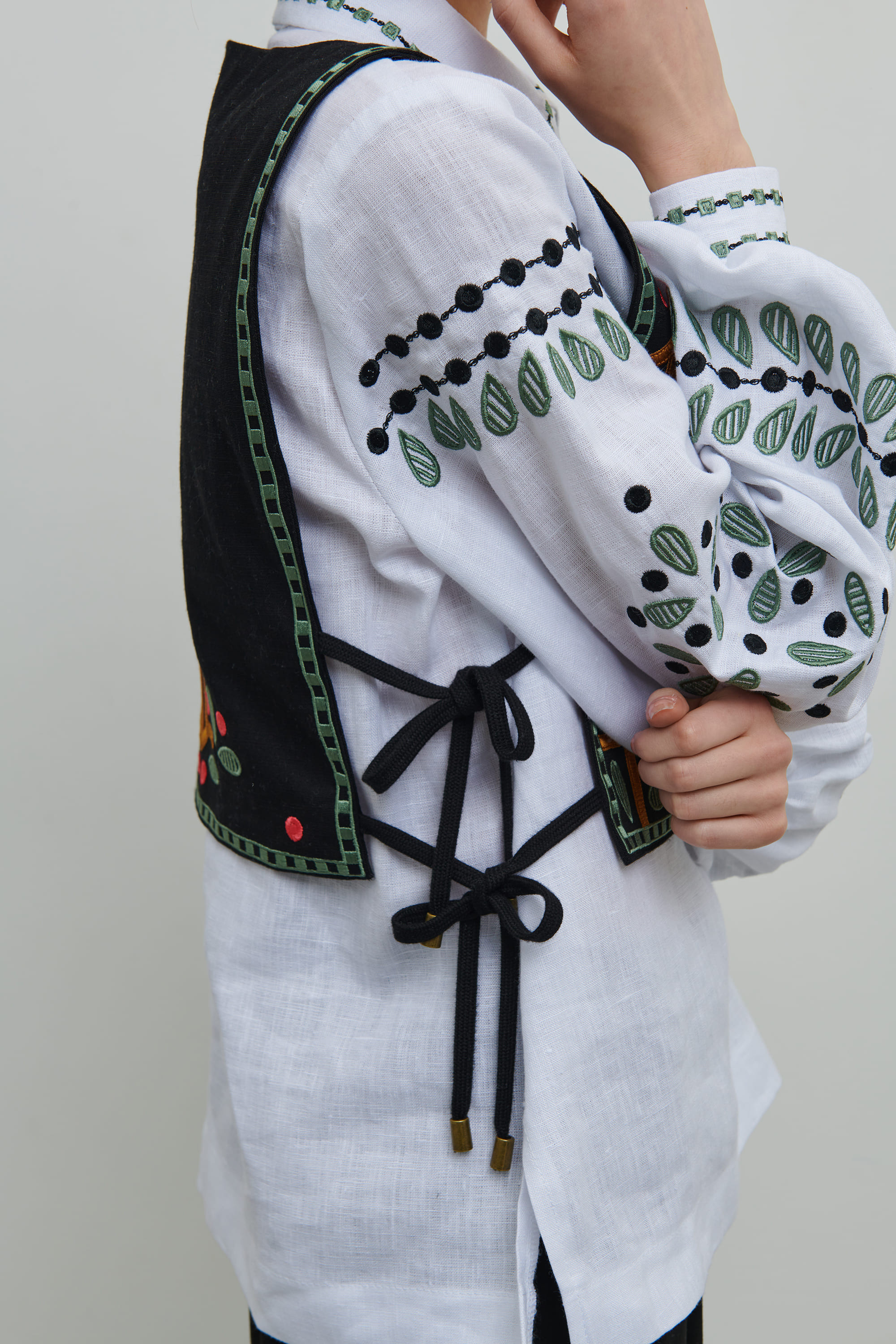 Embroidered women's vest Love Ukraine