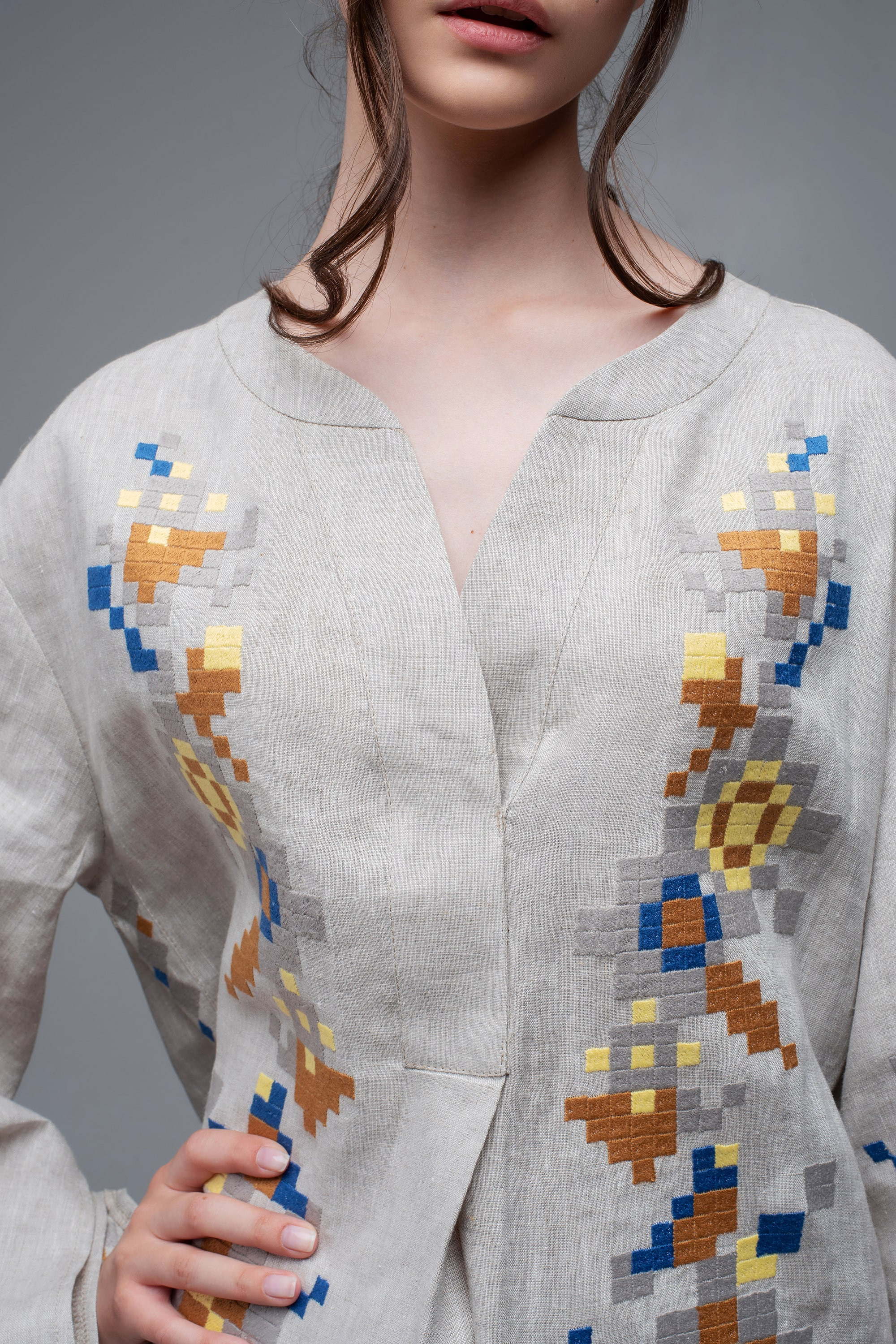Women's embroidery Natural | XS | 40-42