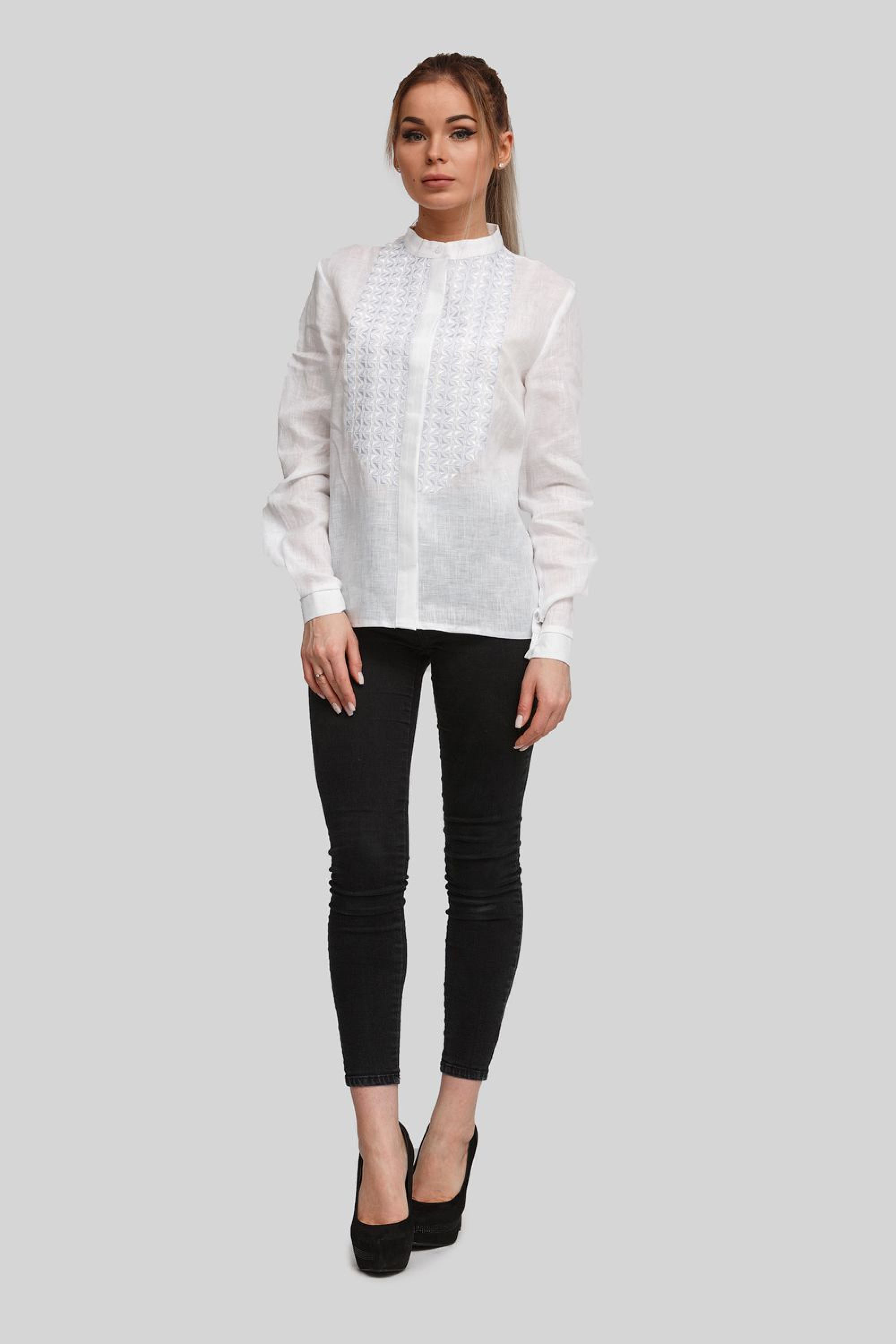 Women's embroidered blouse embroidery White 5 Women's embroidered blouse embroidery White 5
