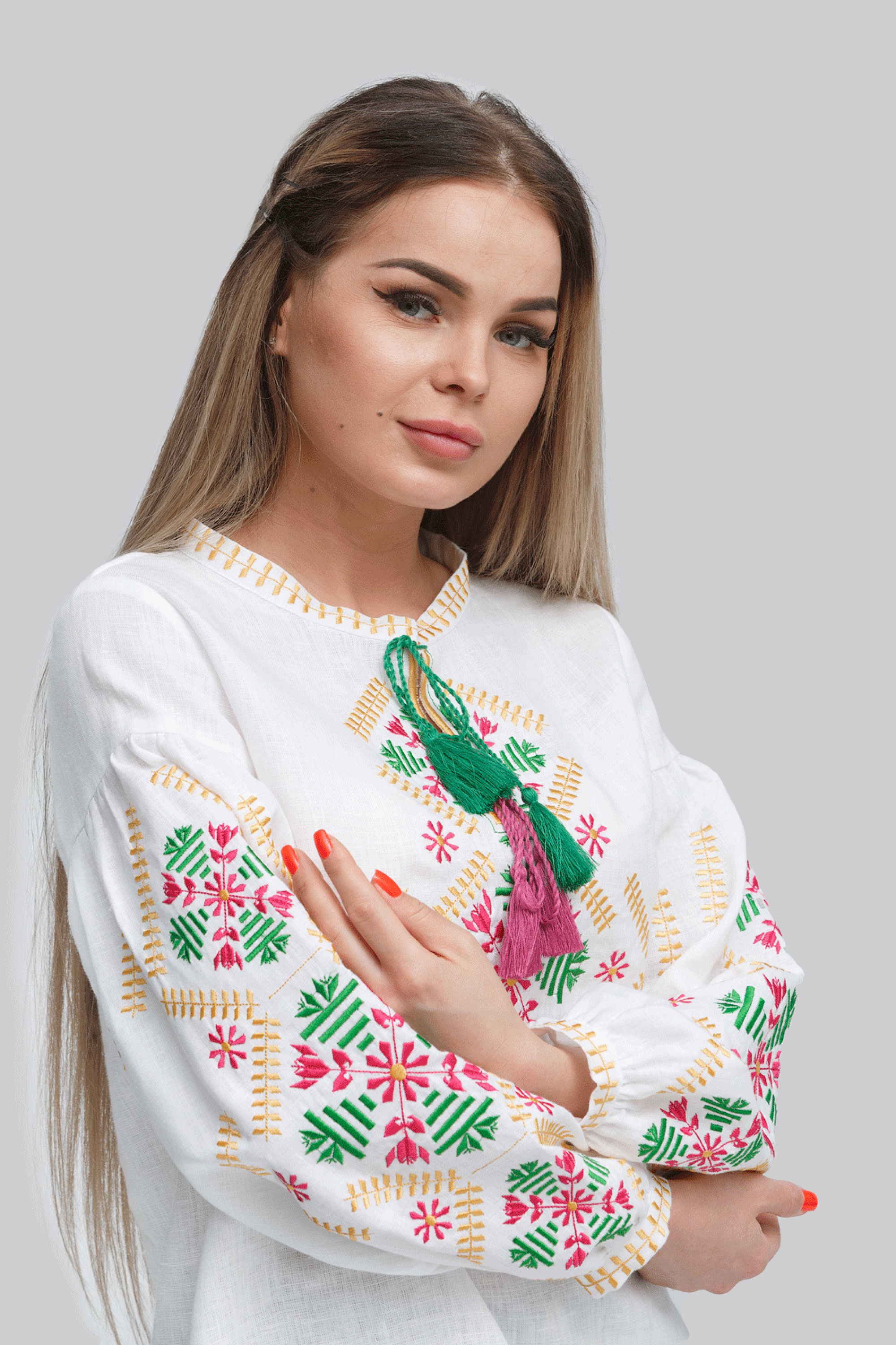 Жіноча вишиванка блуза White 4