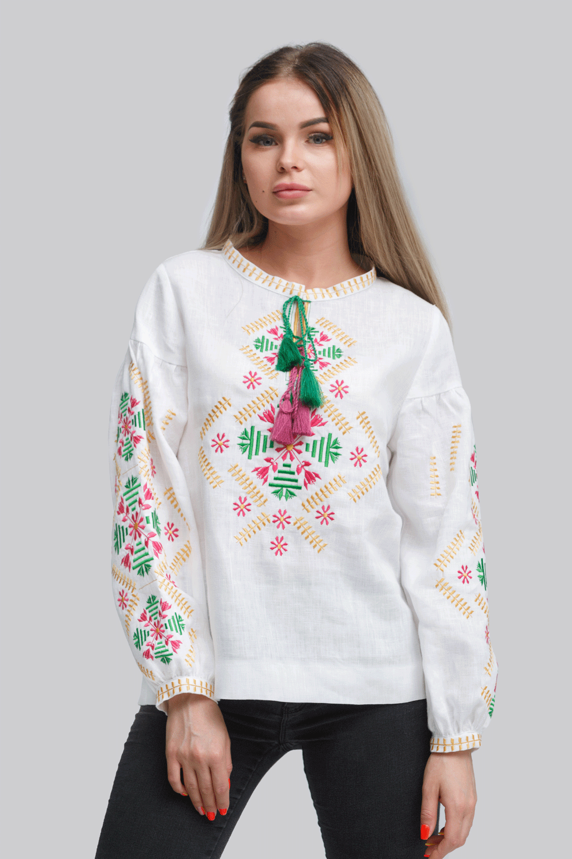 Жіноча вишиванка блуза White 4