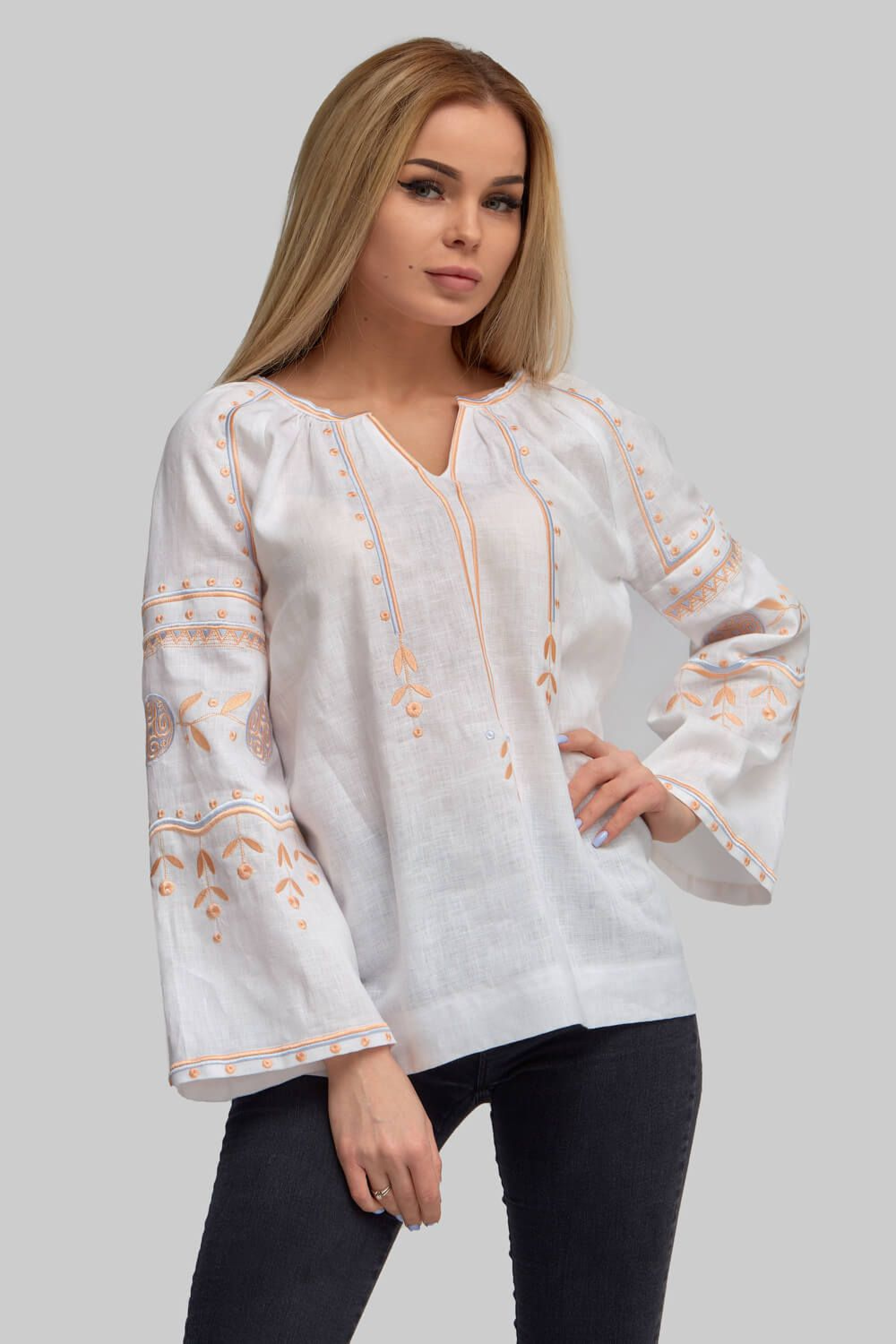 Жіноча вишиванка блуза White 6 