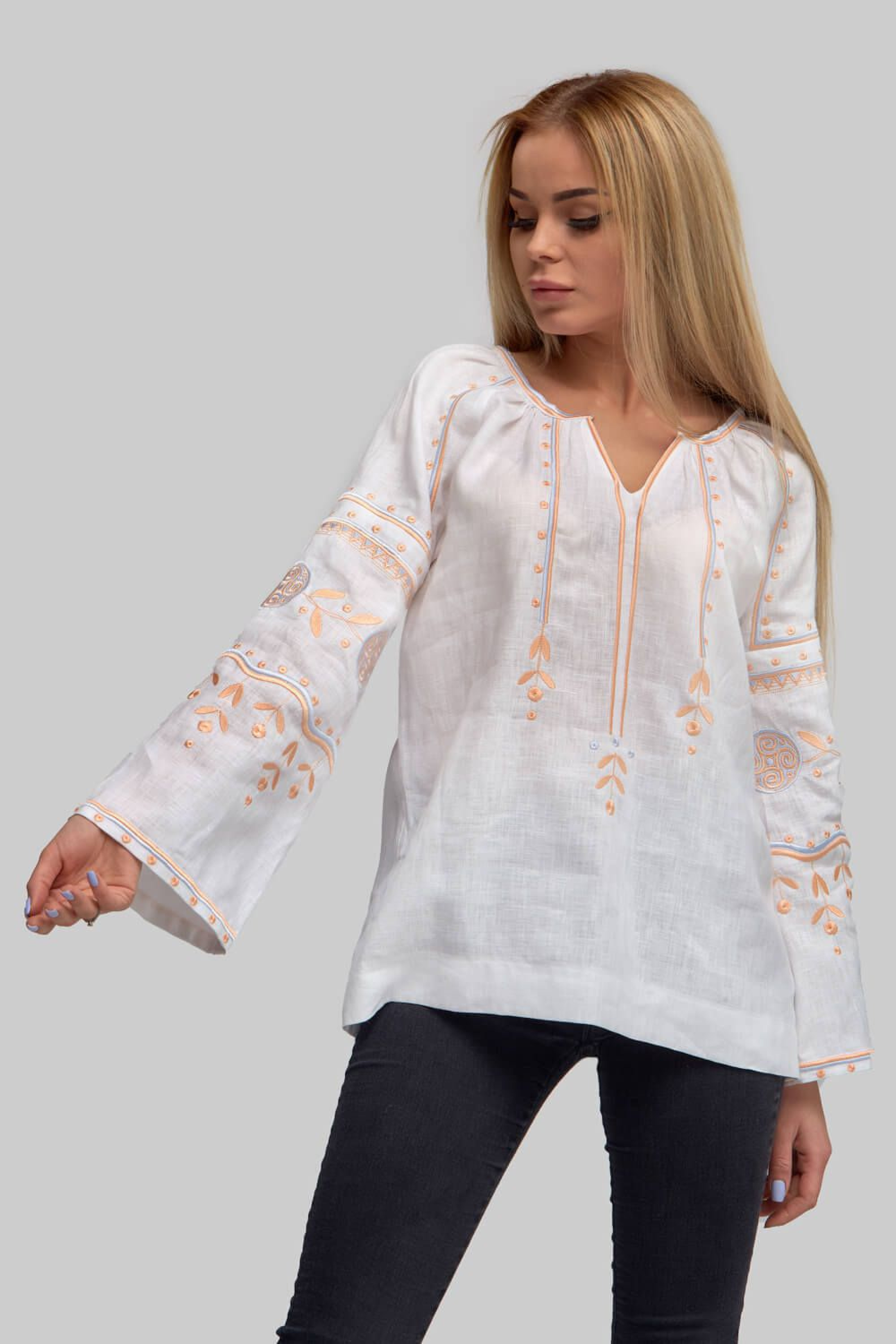 Жіноча вишиванка блуза White 6 