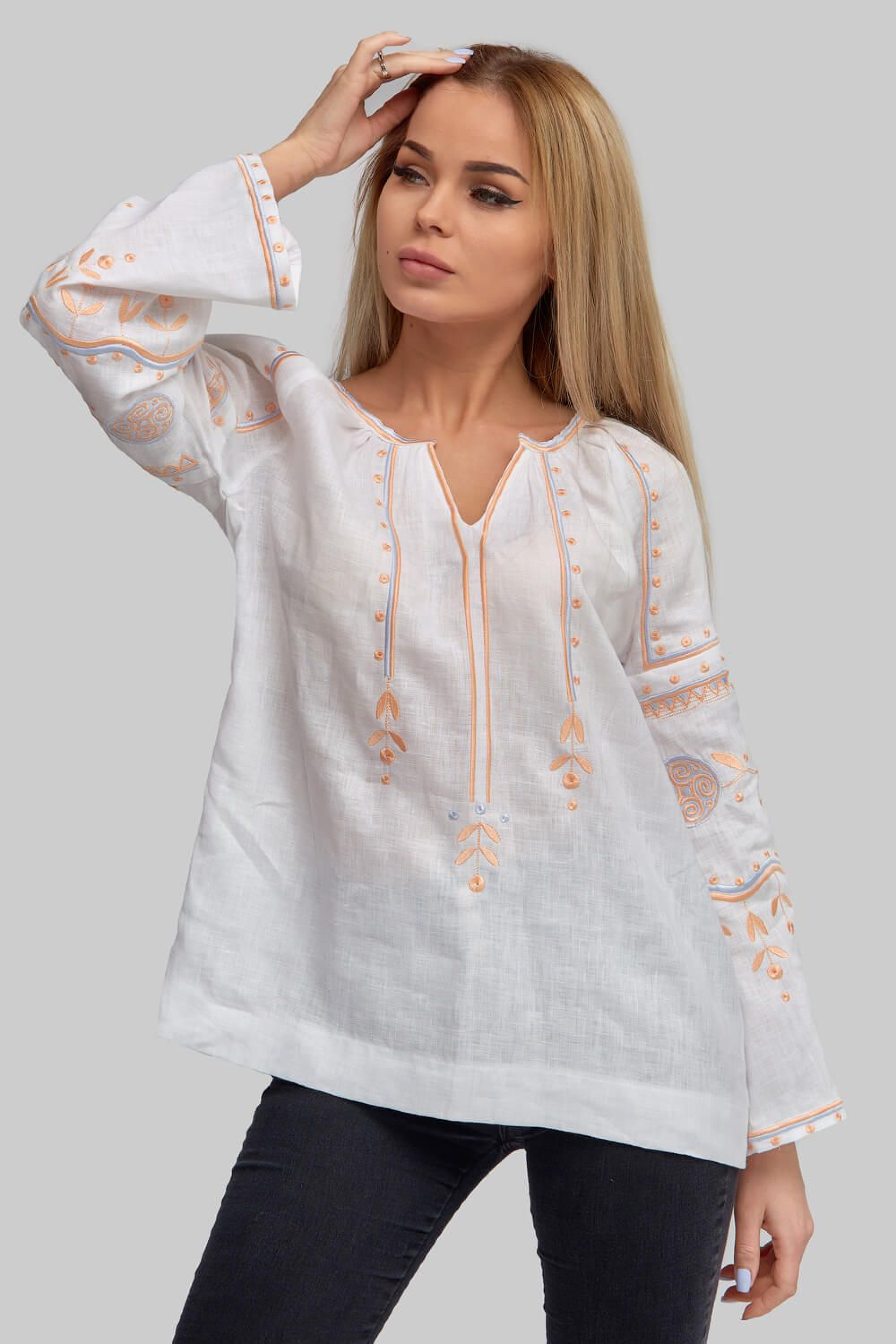 Жіноча вишиванка блуза White 6 