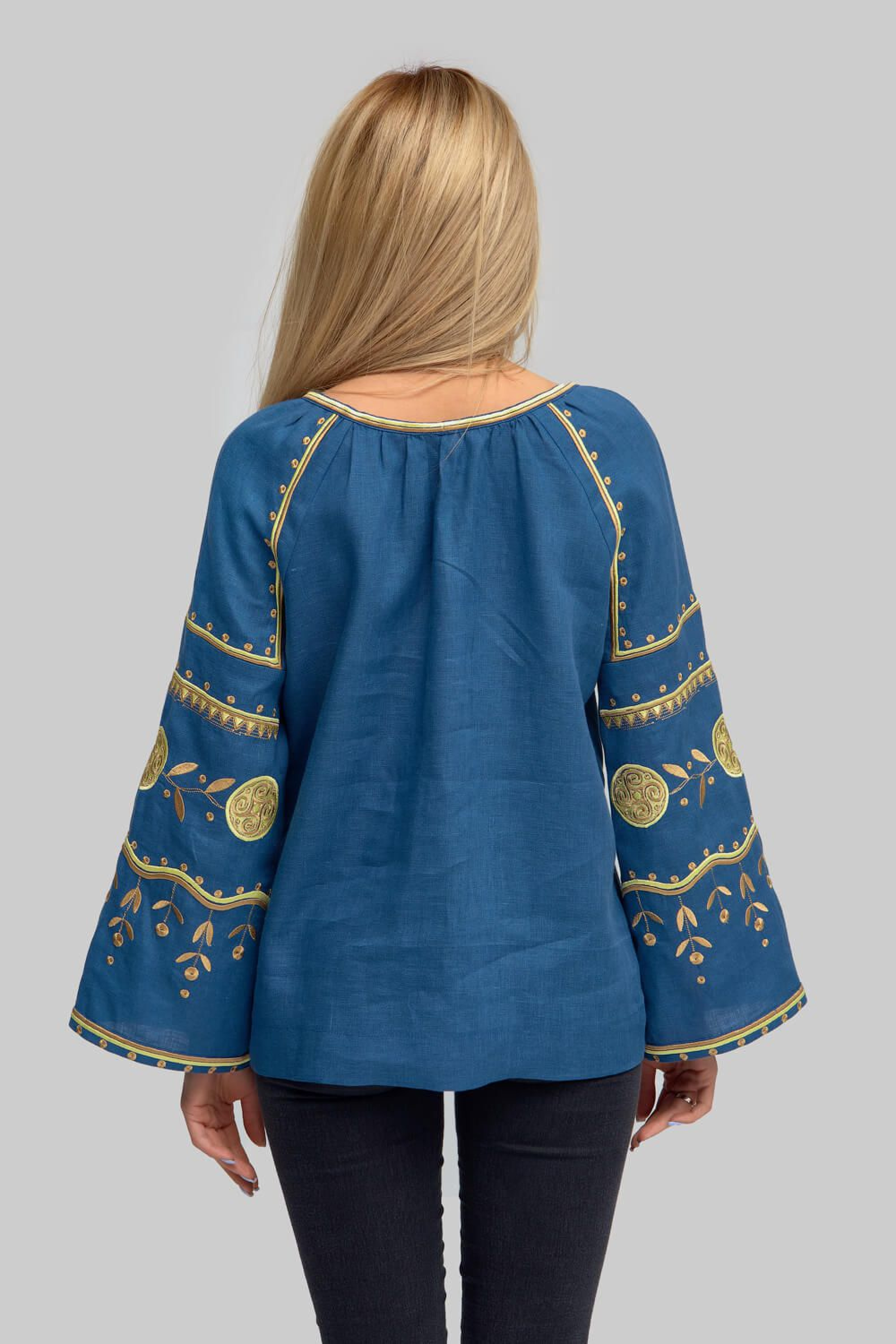 Women's embroidery Blue 2 Blouse 2