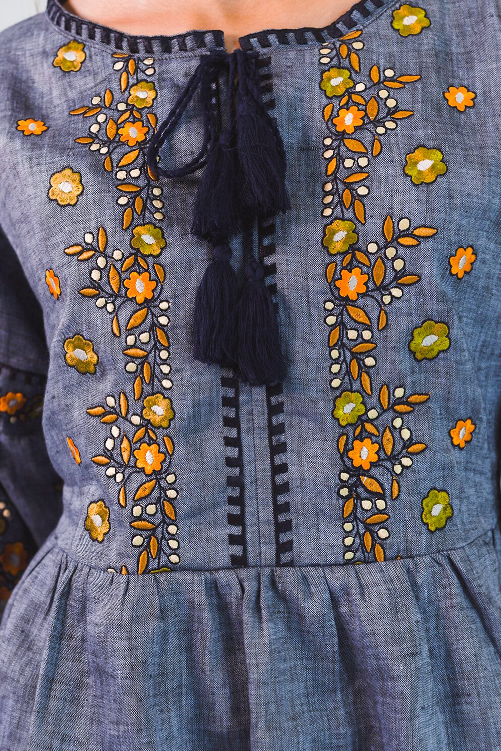 Жіноча вишиванка блуза Denim