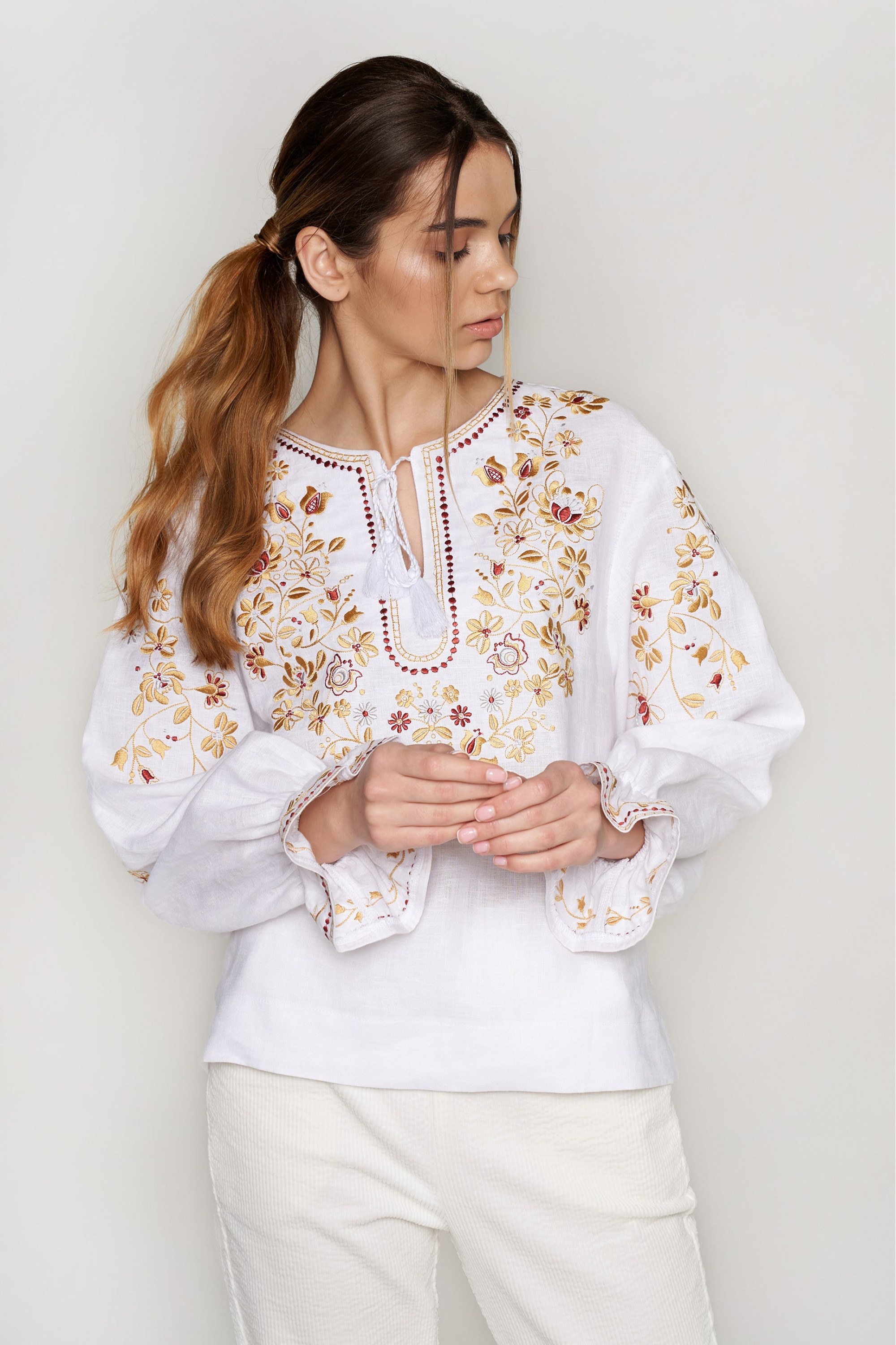 Жіноча вишиванка блуза White 7