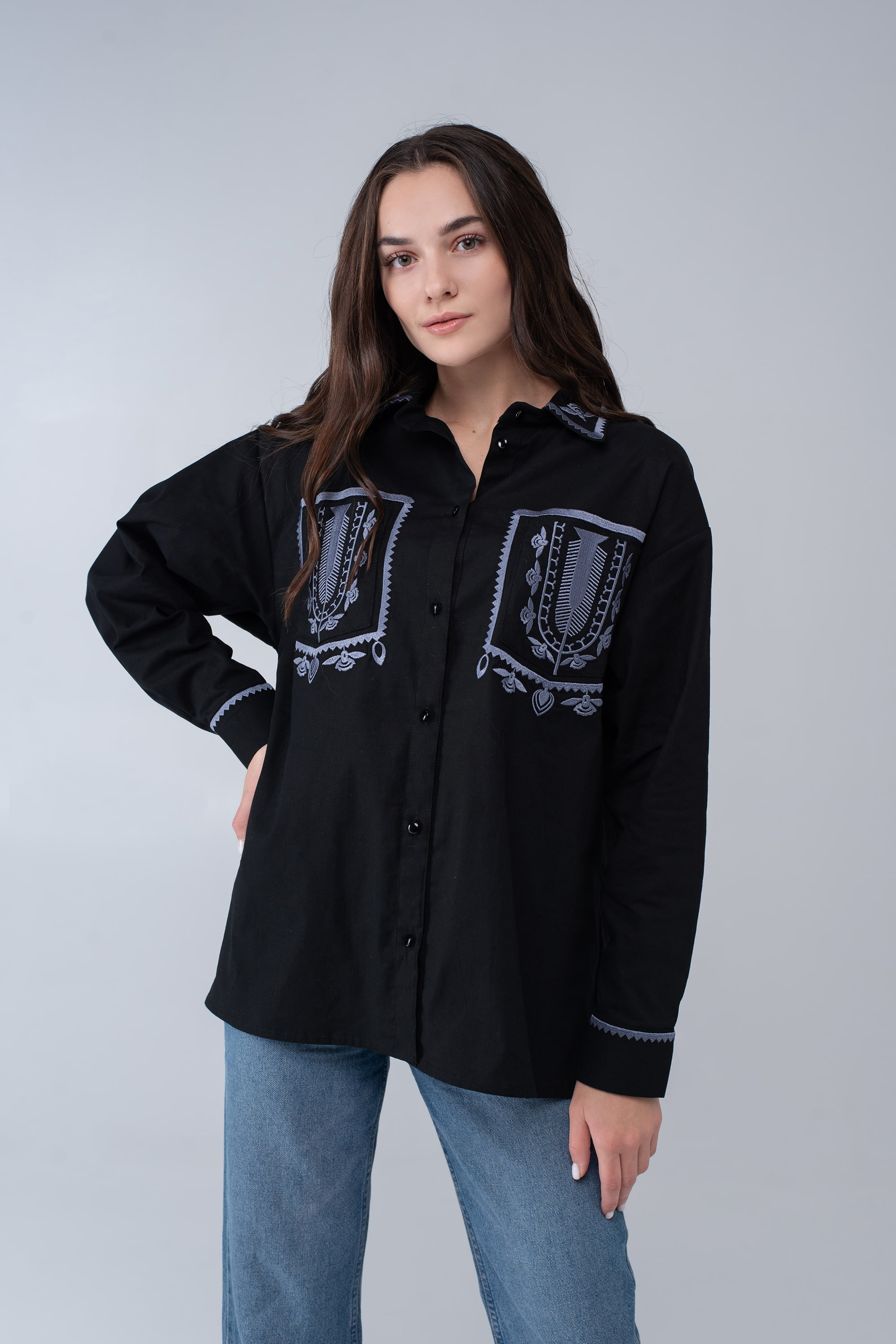 Жіноча вишита сорочка Black