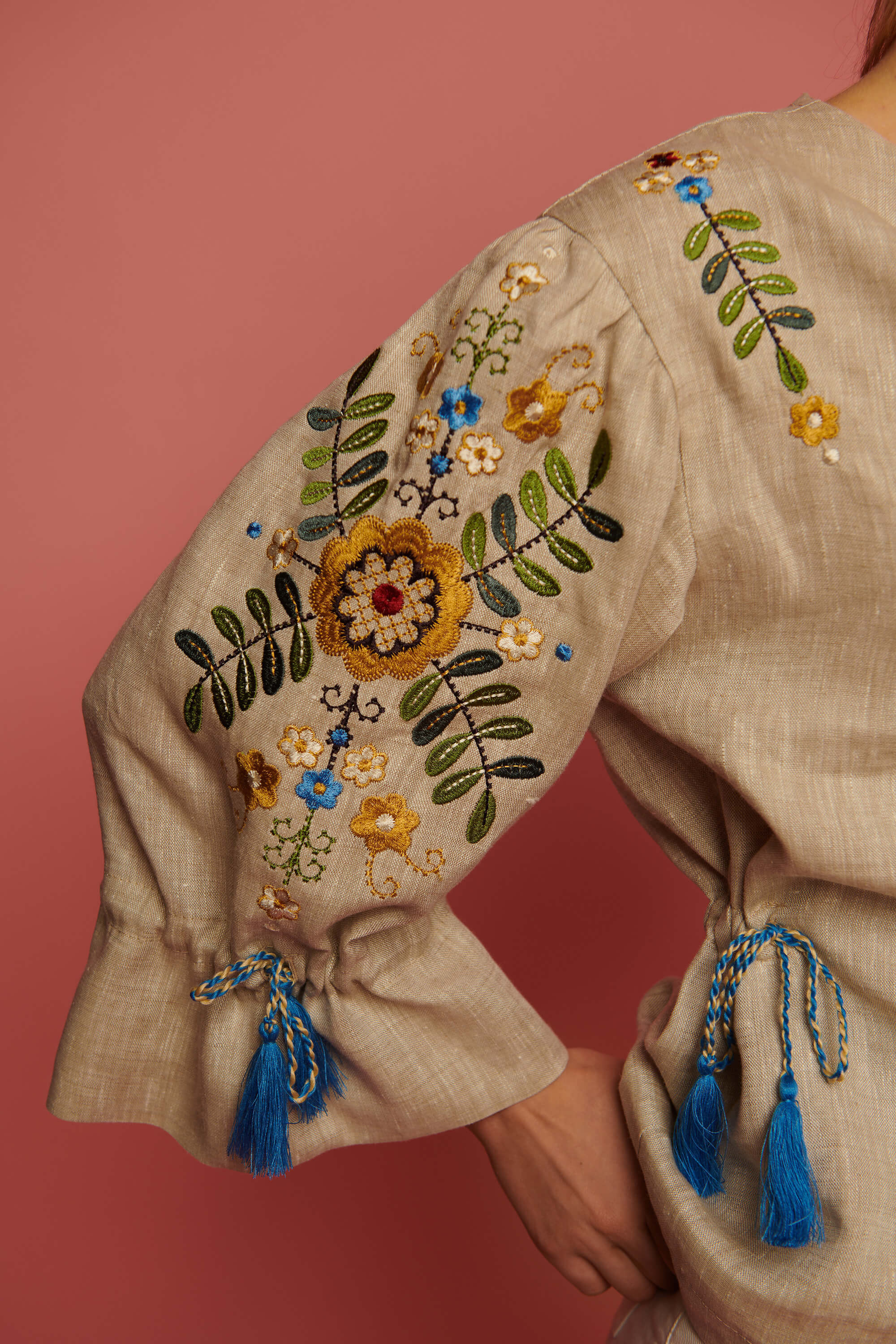 Women's linen embroidered FRECKLE  2 | S | 42-44
