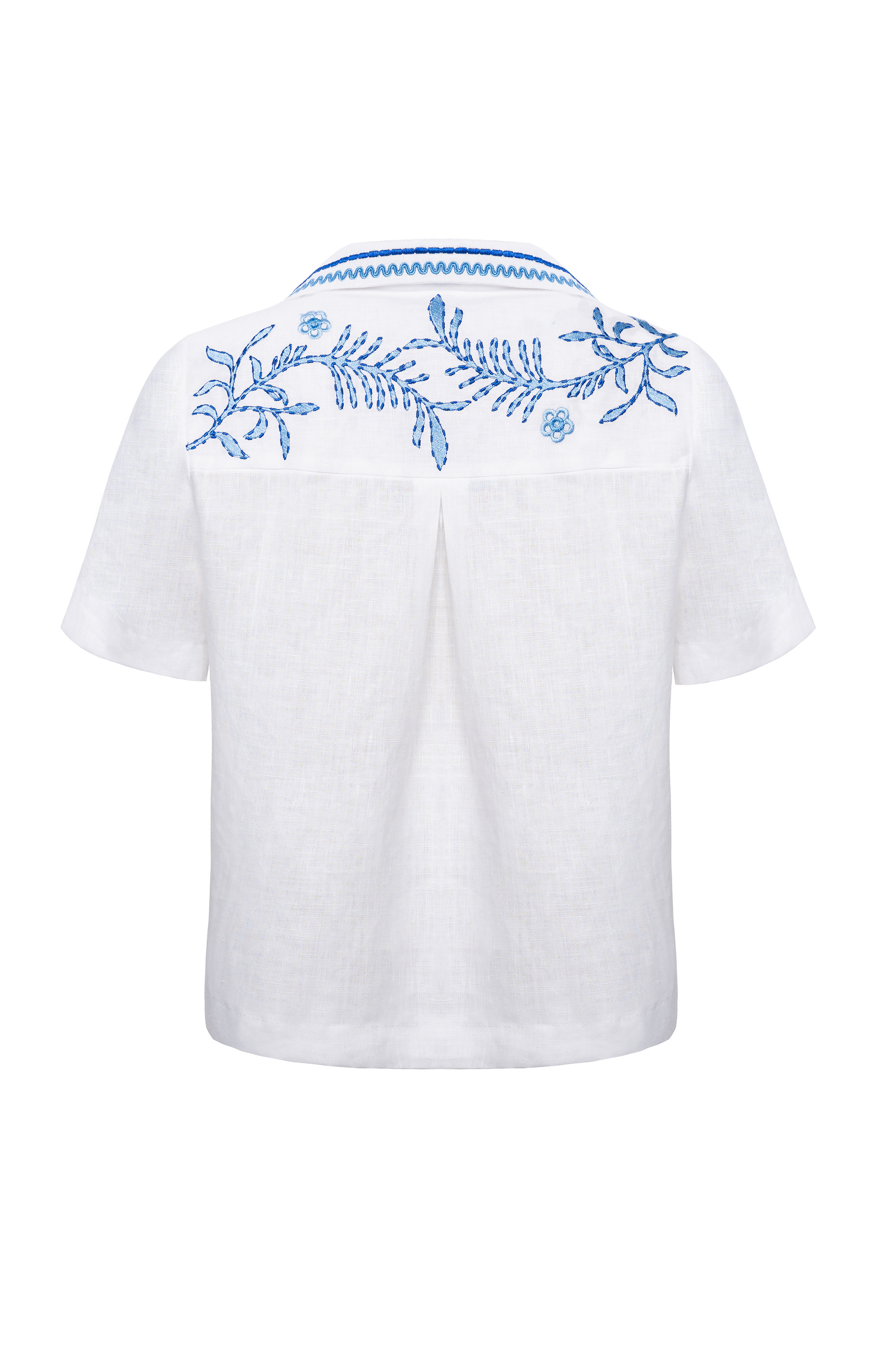 Embroidered women's blouse with short sleeves Parost | XS | 40-42