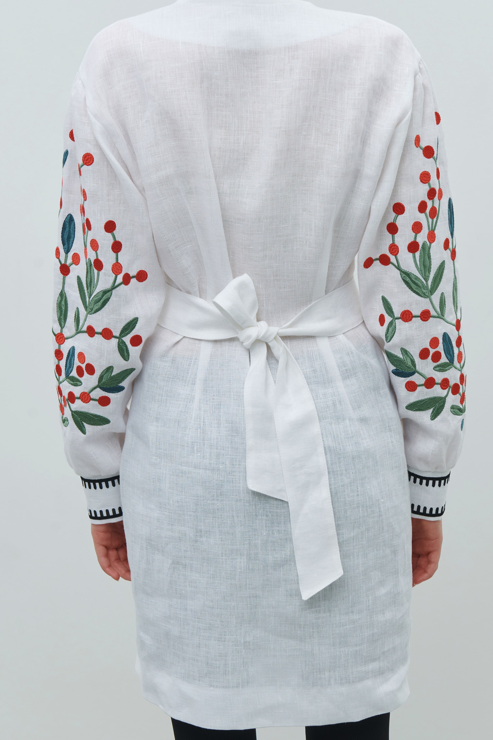 Short embroidered cloth of Maria Primachenko's creativity Spring | S | 42-44