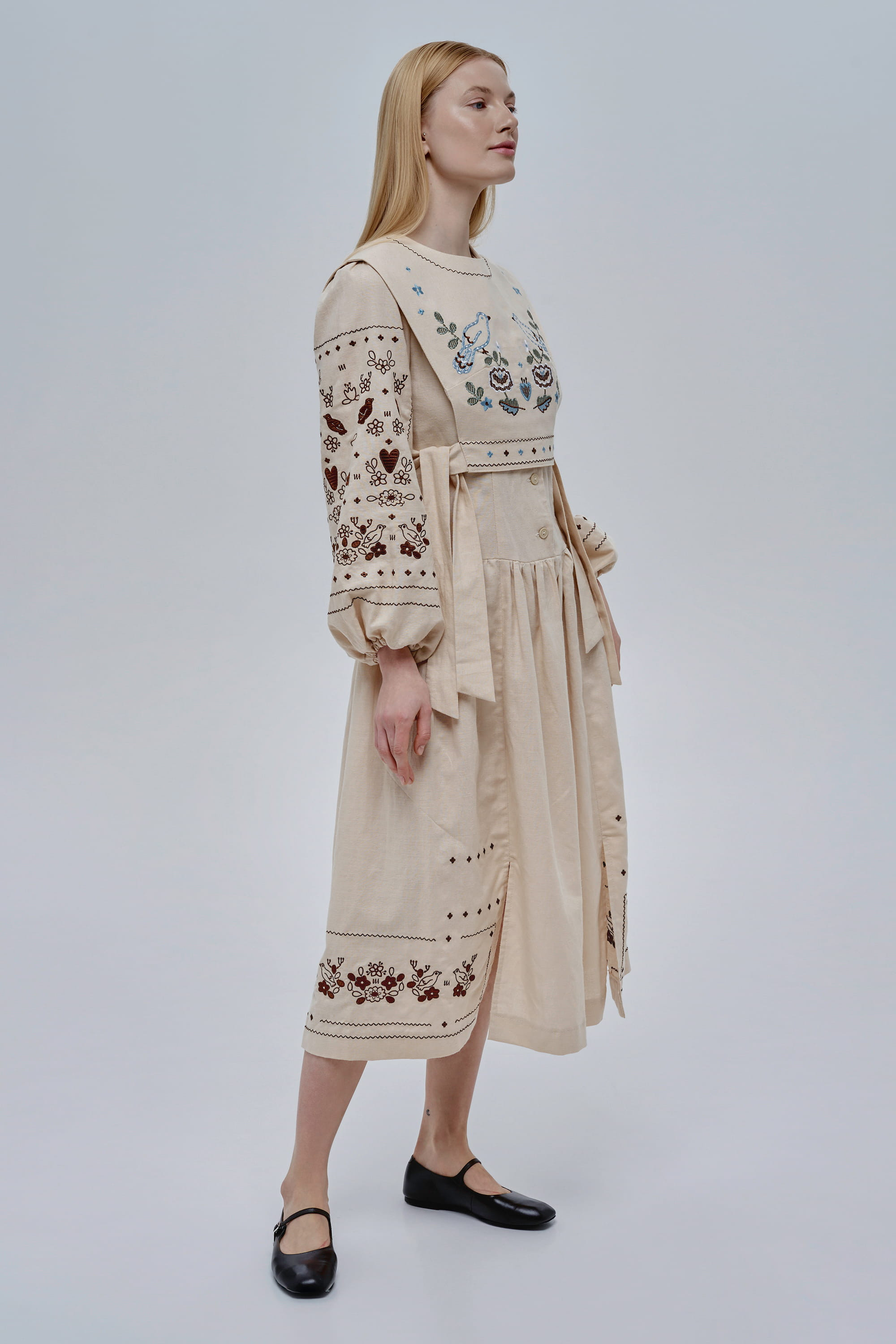Embroidered Guli-Guli set kamizelka and dress
