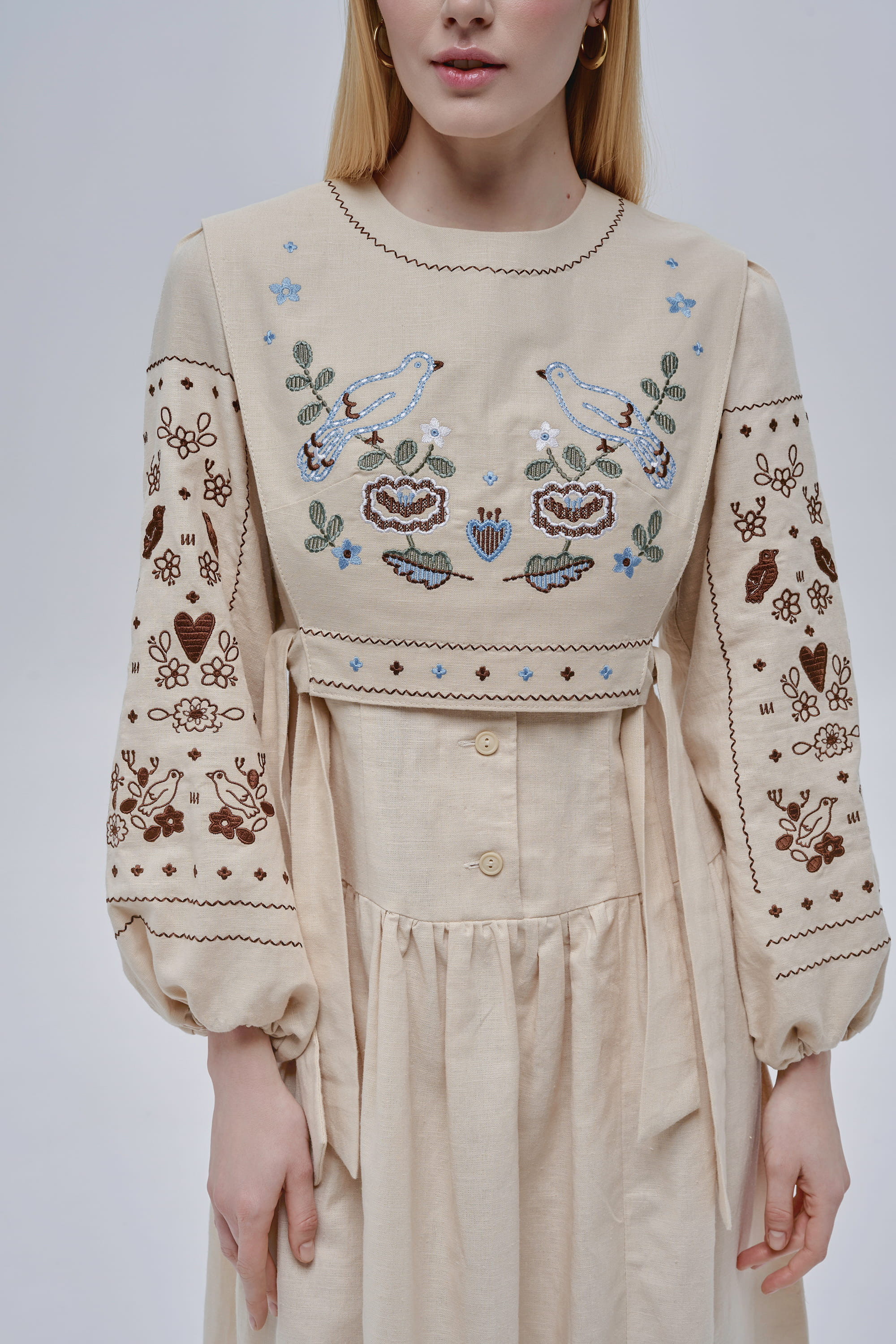 Embroidered Guli-Guli set kamizelka and dress