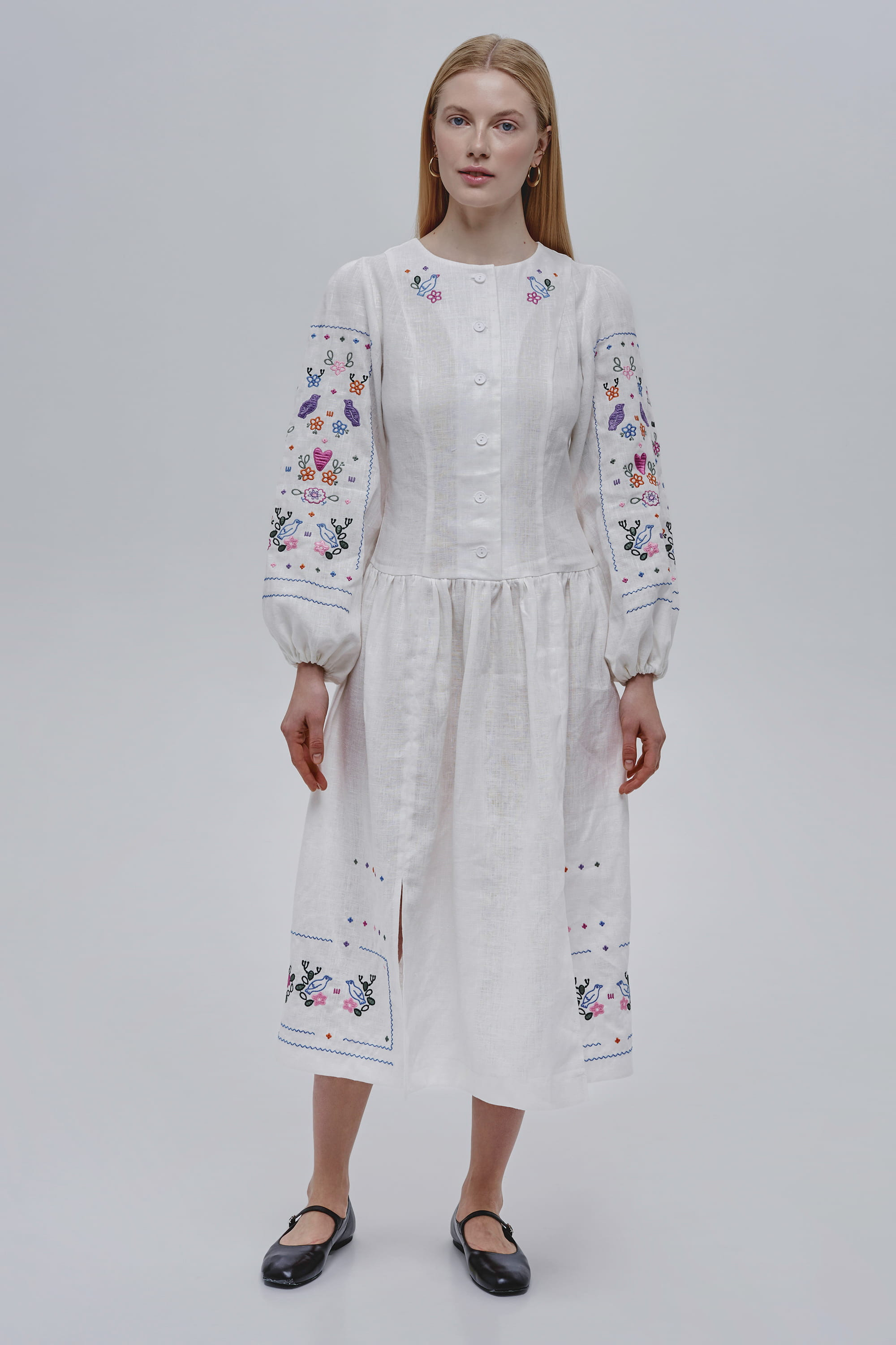 Embroidered white dress Serdenko Embroidered white dress Serdenko