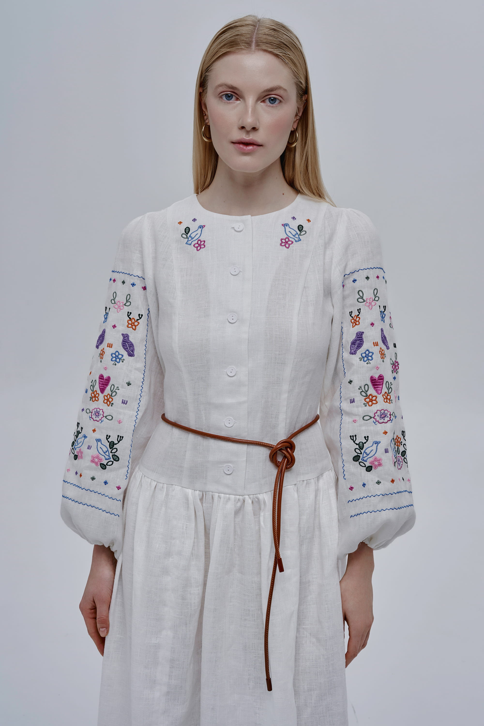 Embroidered white dress Serdenko Embroidered white dress Serdenko