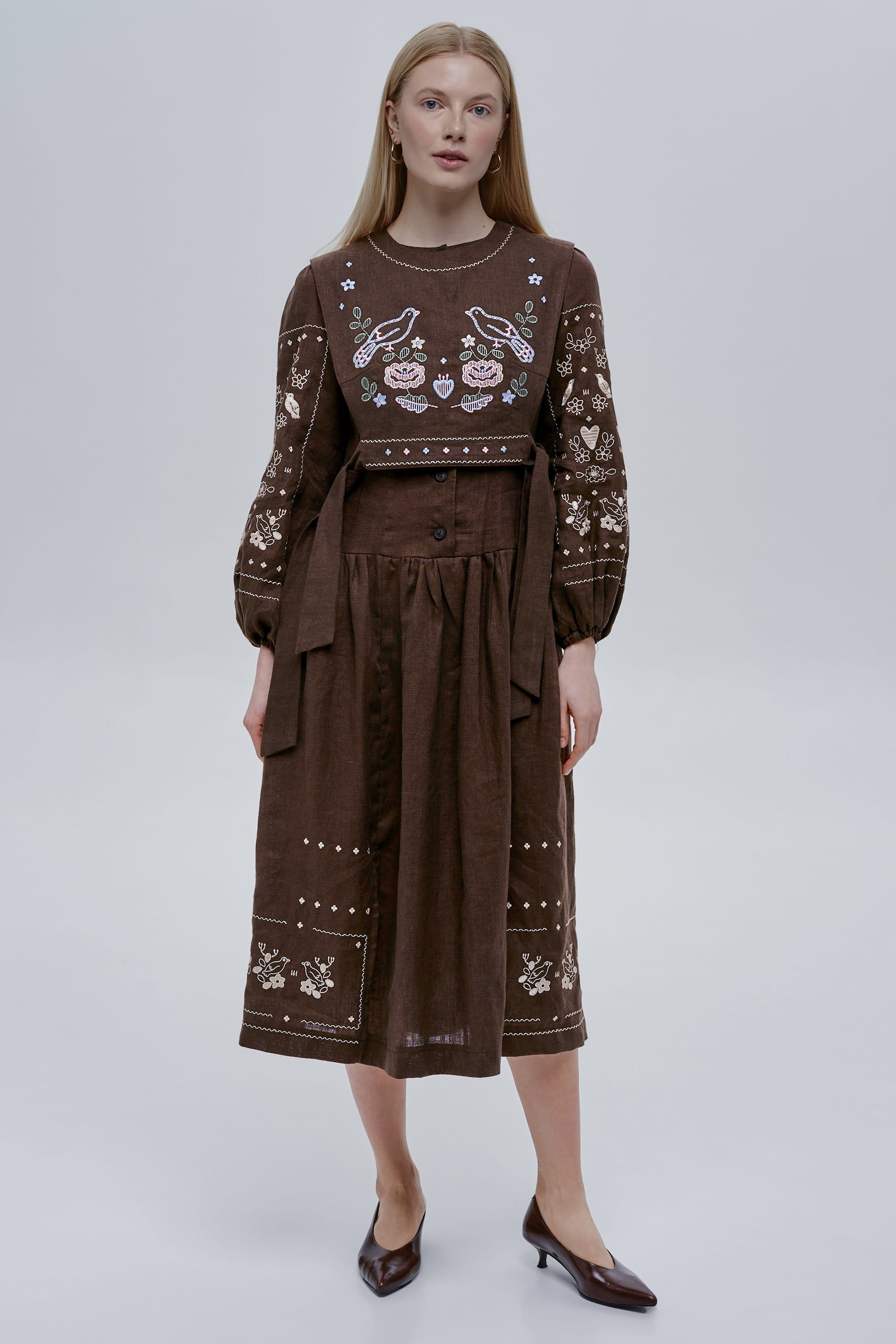 Brown women’s kamizelka Vorkit | S-M