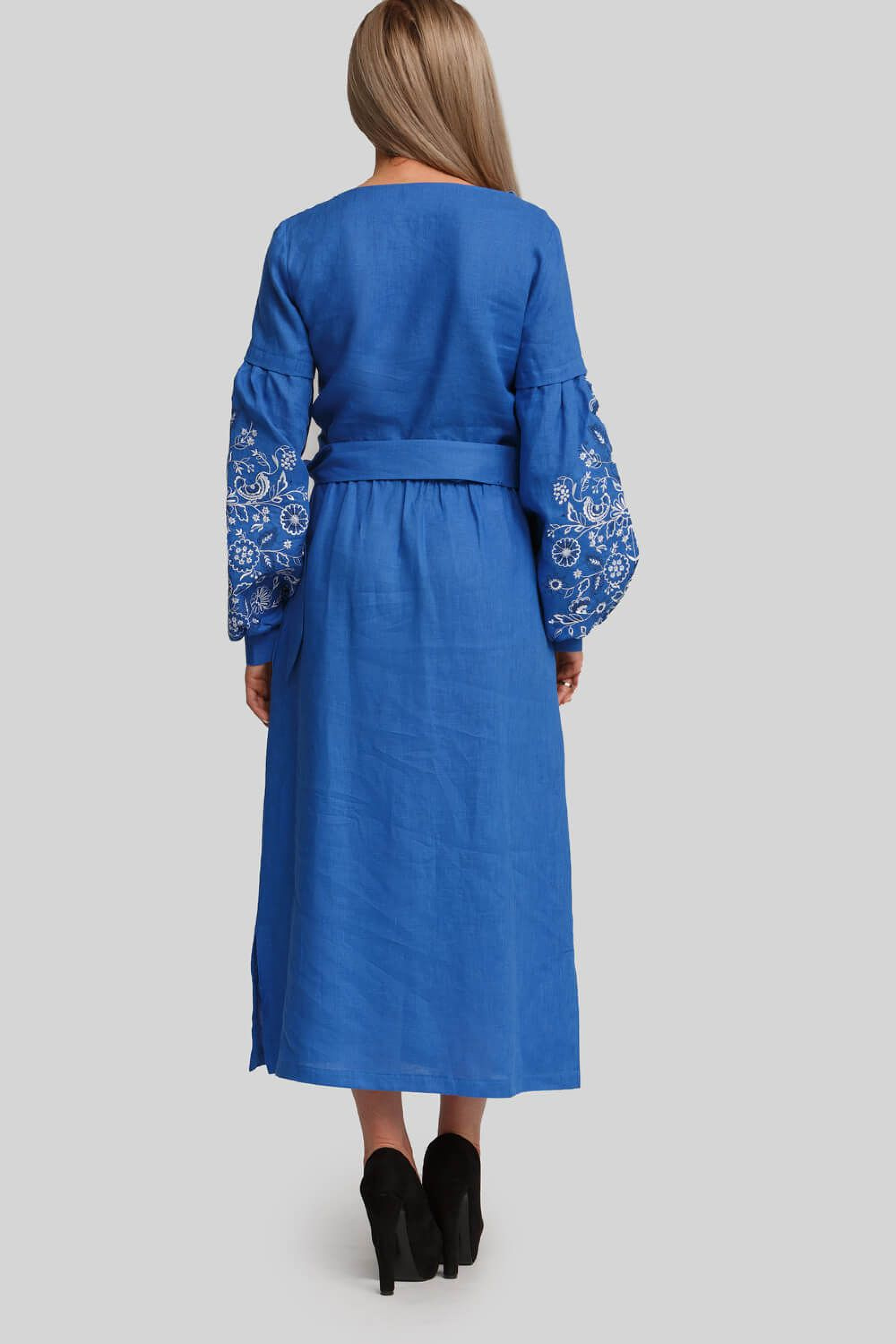 Women's embroidered dress Blue | 42
