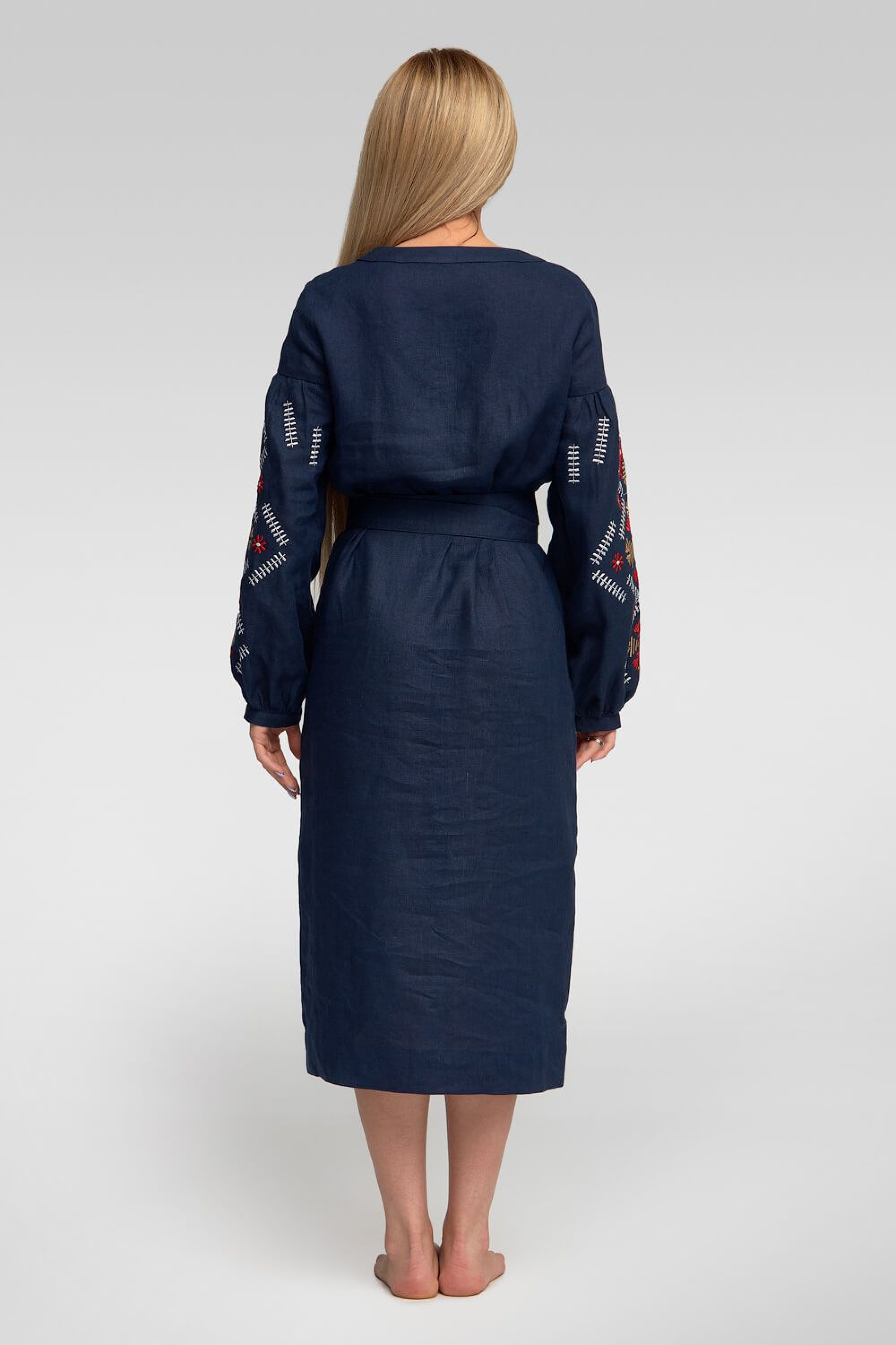 Women's embroidered dress Navy Blue 3 | XS | 40-42