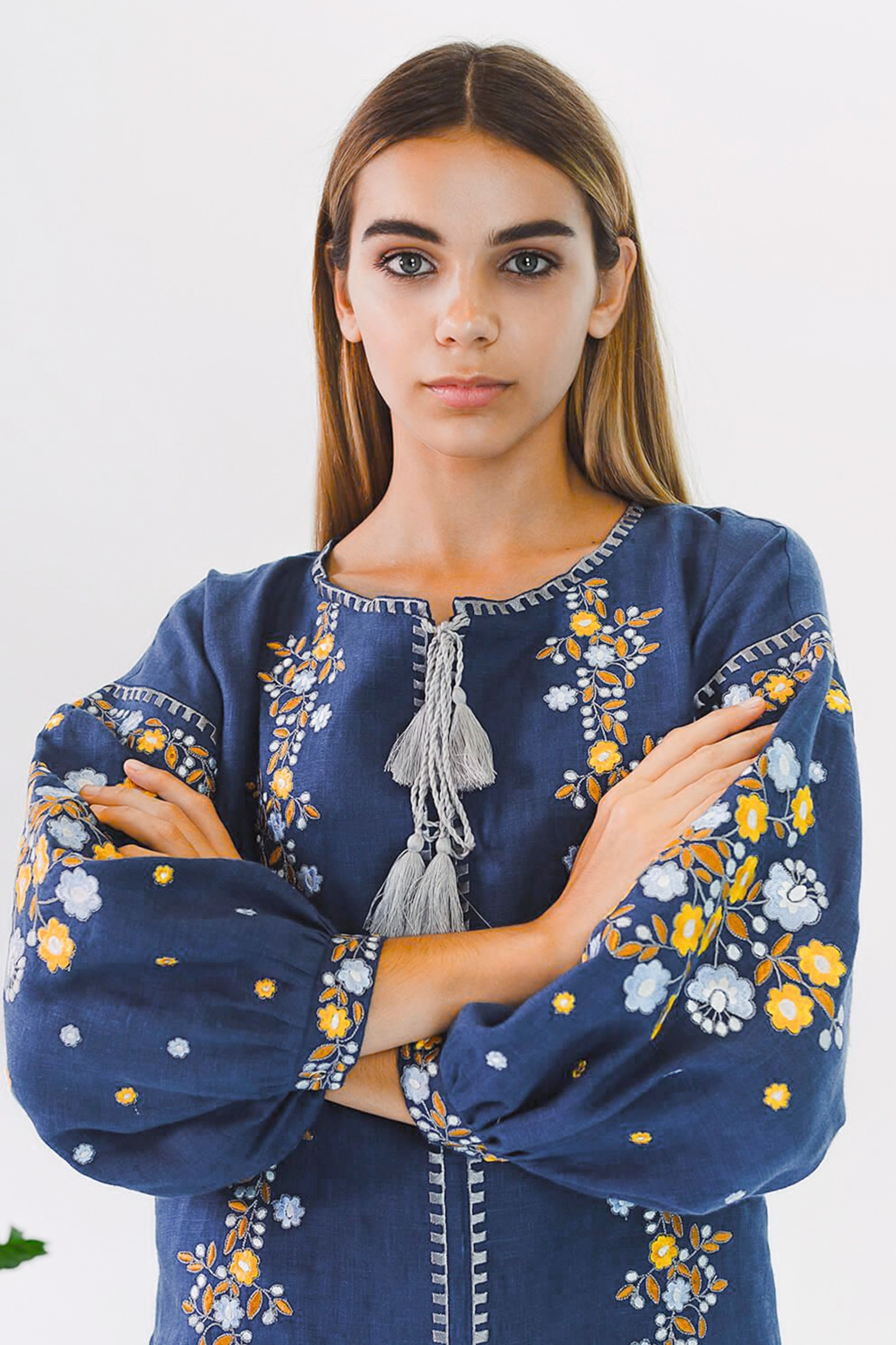 Жіноча вишита сукня Blue 3
