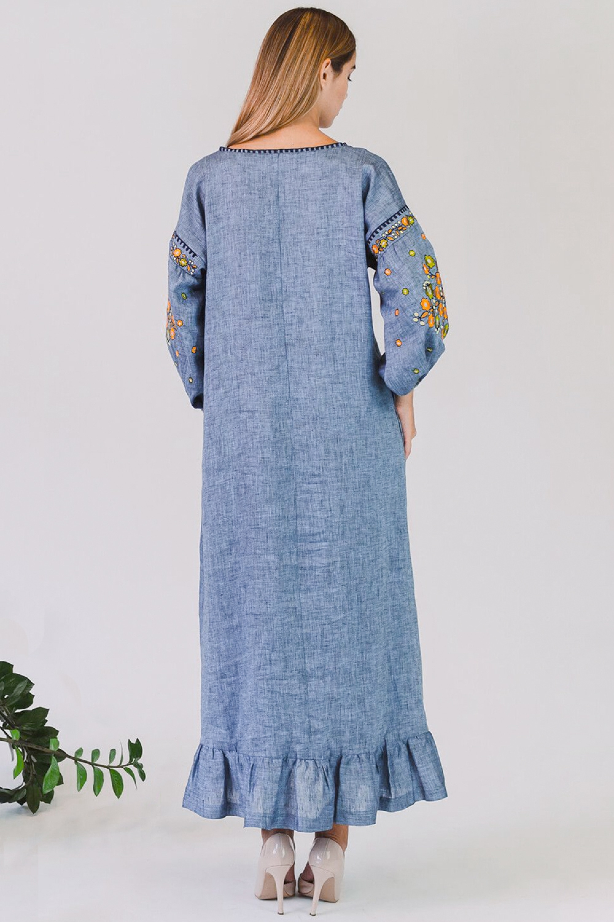 Жіноча вишита сукня Denim