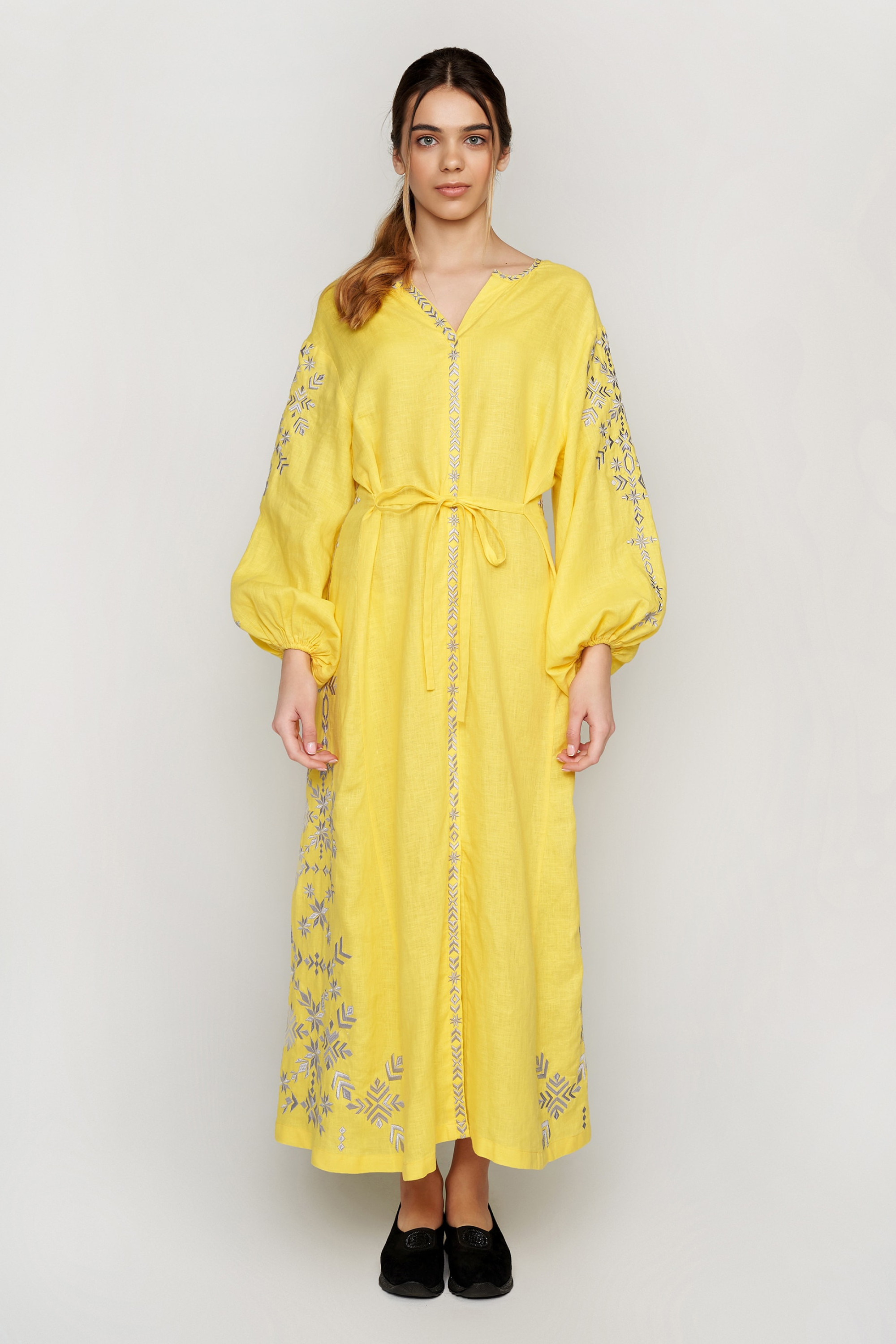 Жіноча вишита сукня Yellow