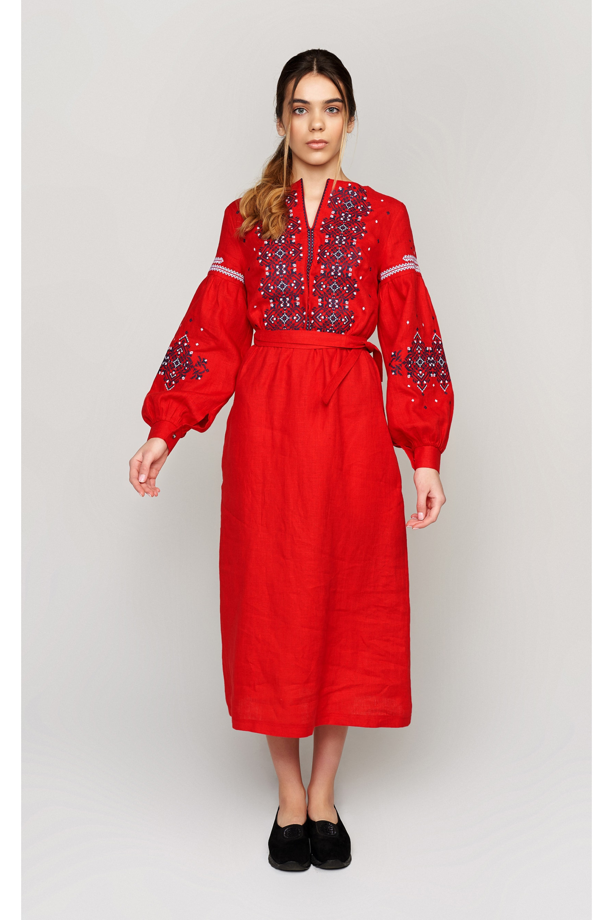 Жіноча вишита сукня Red 