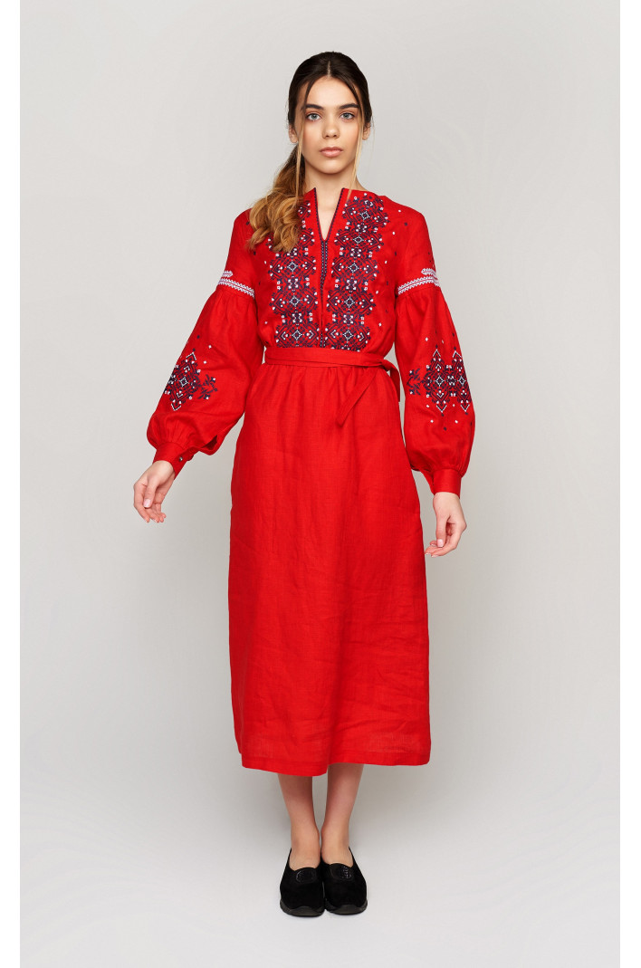 Жіноча вишита сукня Red 