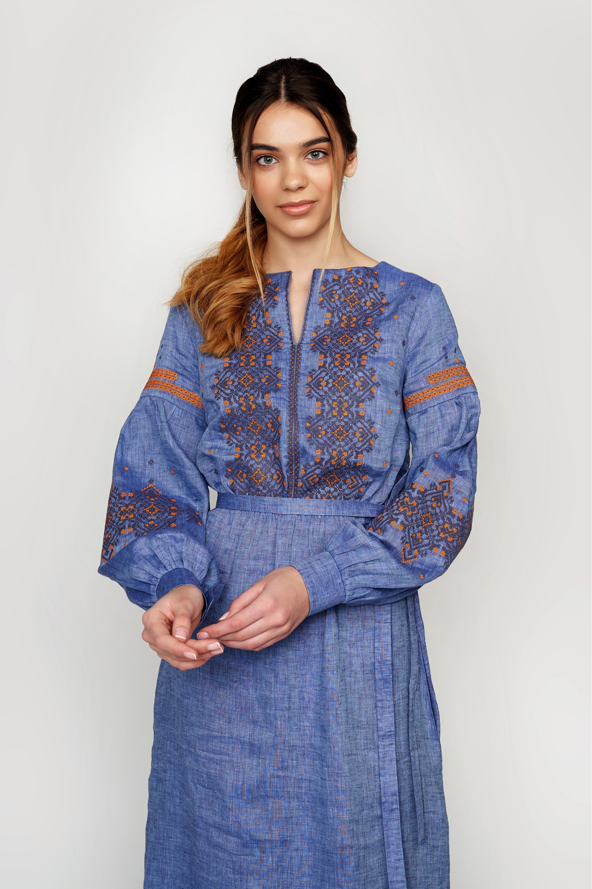 Жіноча вишита сукня Denim 