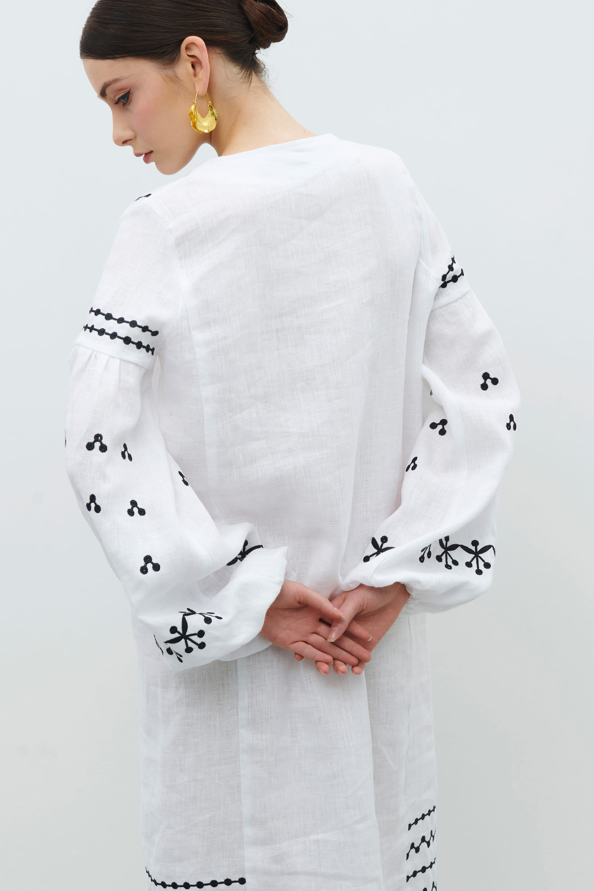 Dovga embroidered white cloth cloth Vinok | S | 42-44