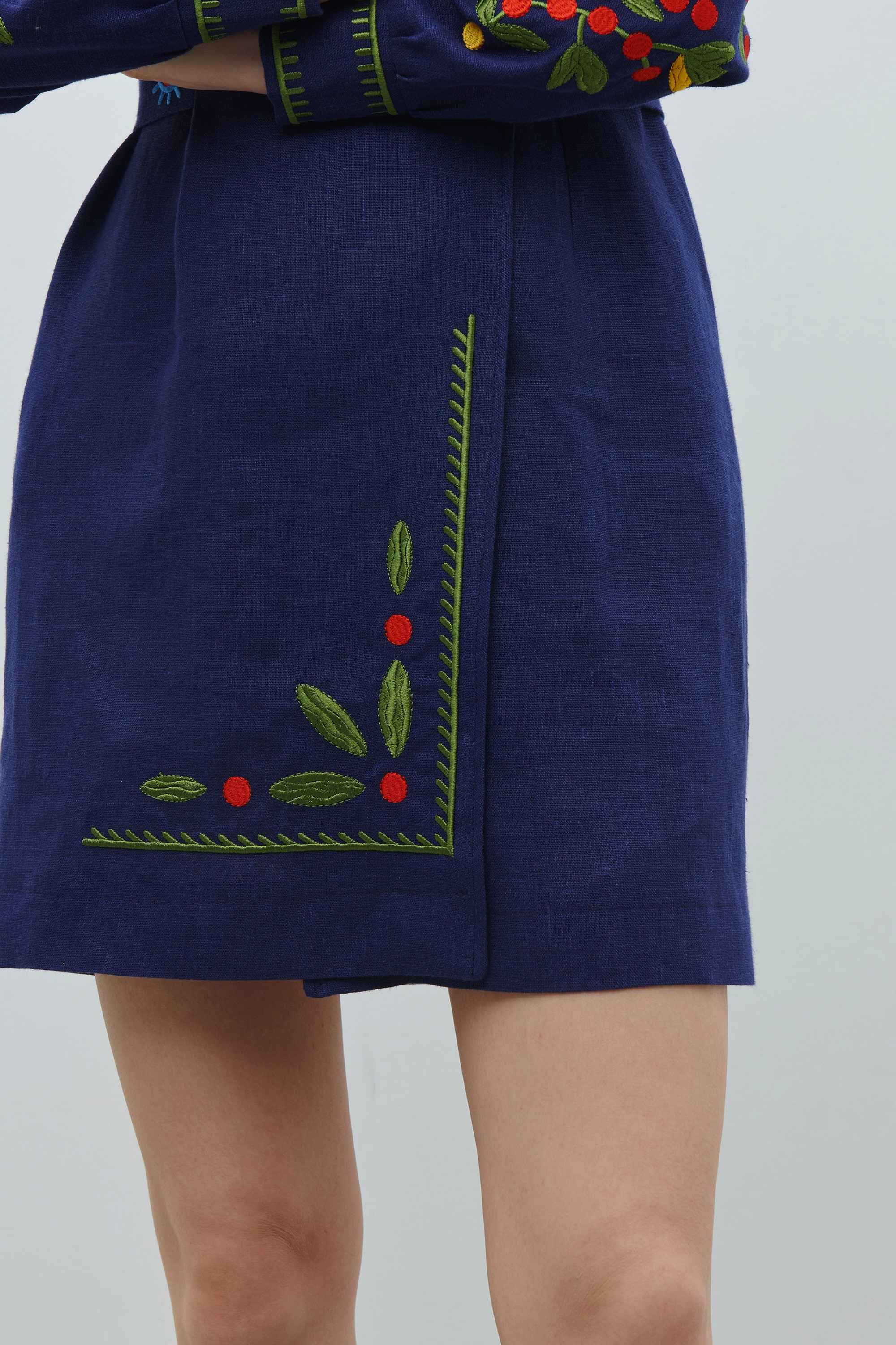 Linen embroidered dress Spring of creativity of Maria Prymachenko | S | 42-44
